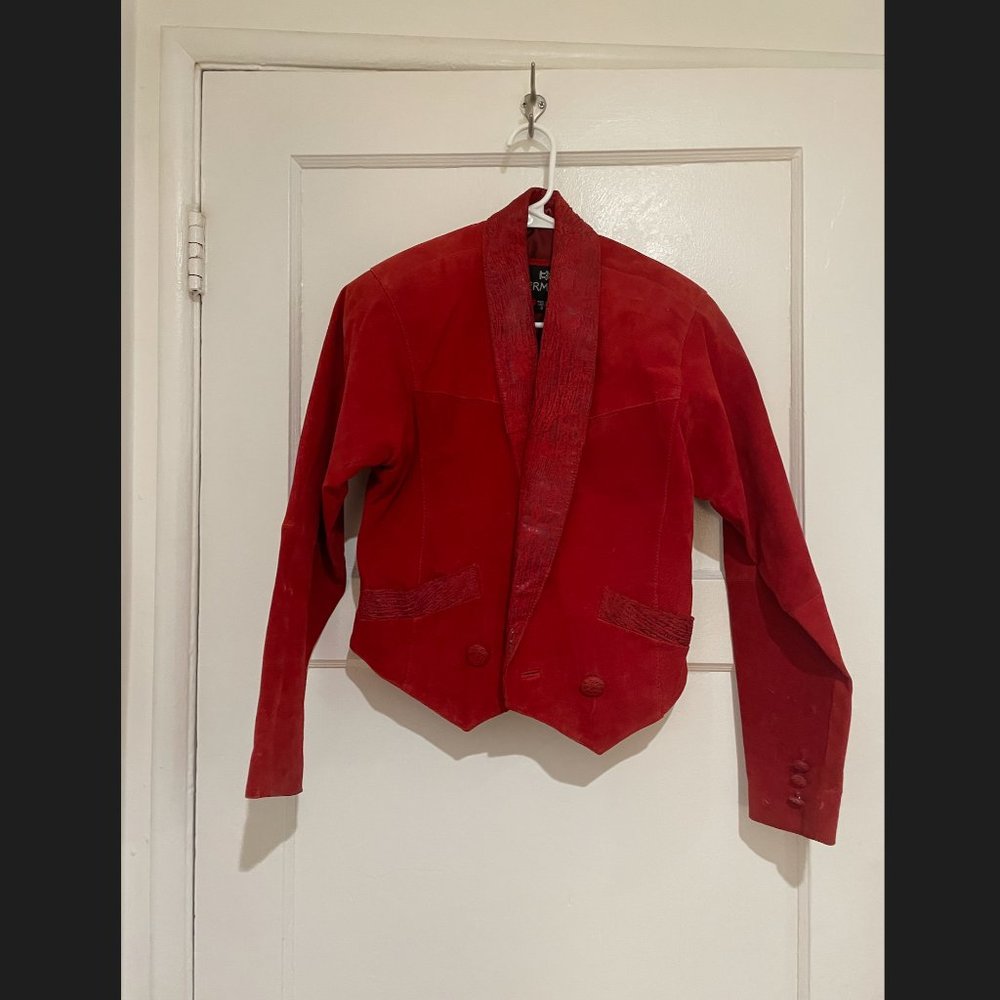 VINTAGE suede jacket- 1980s
